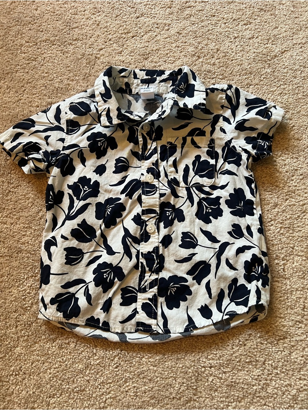 Old Navy Kids Short-Sleeve Floral Button-Up Shirt